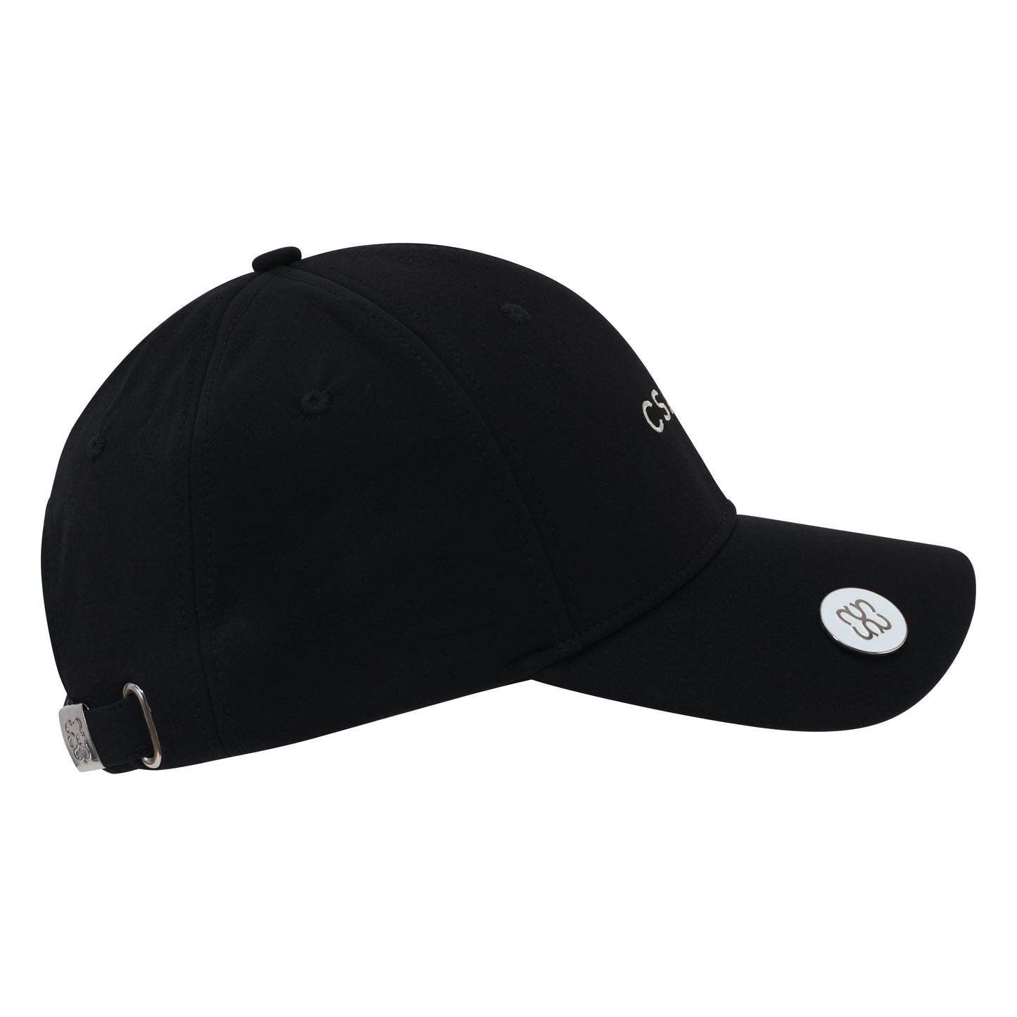 Women's golf cap with embroidery and magnetic ball marker