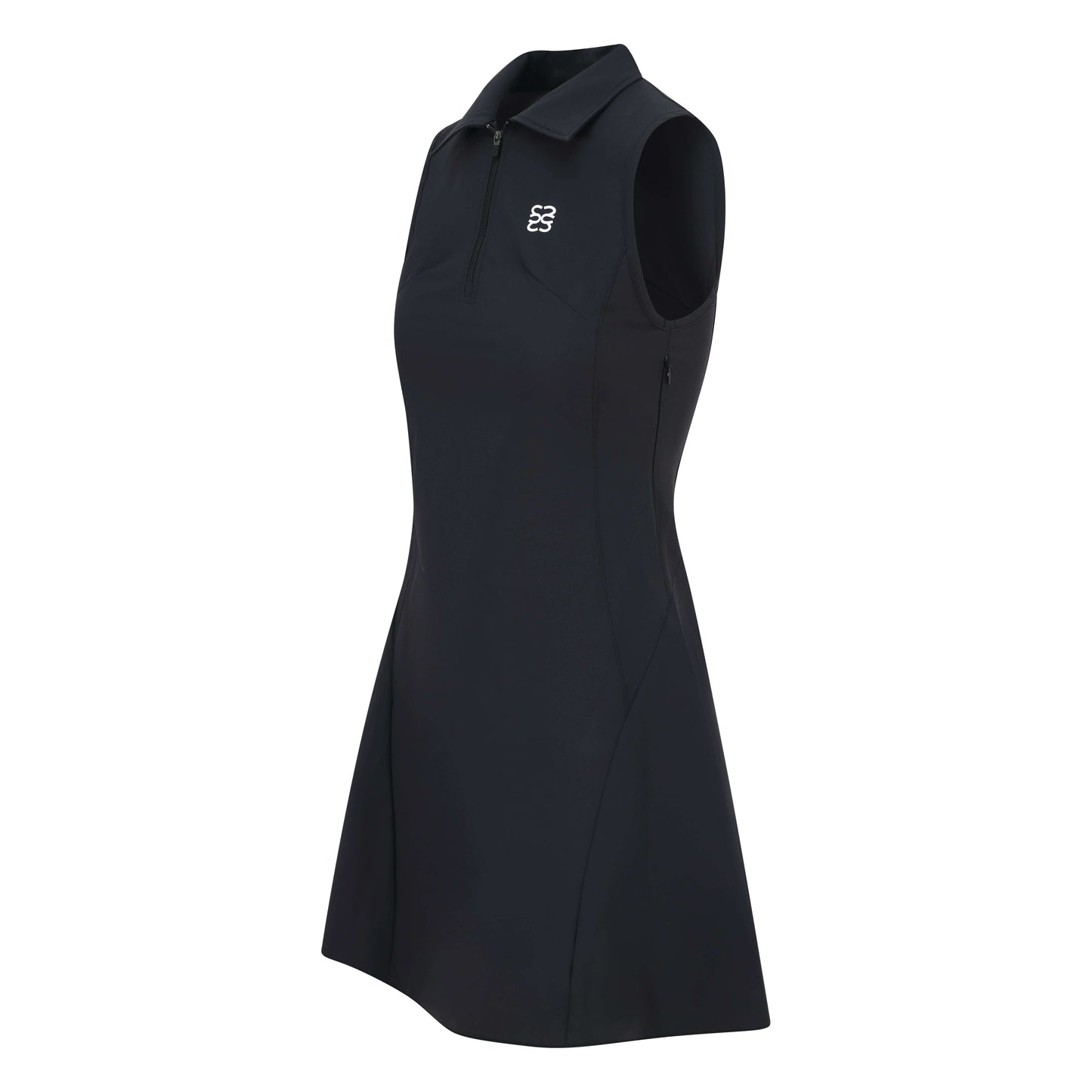CSARA Willa dress cream, women's golf athleisure, with collar