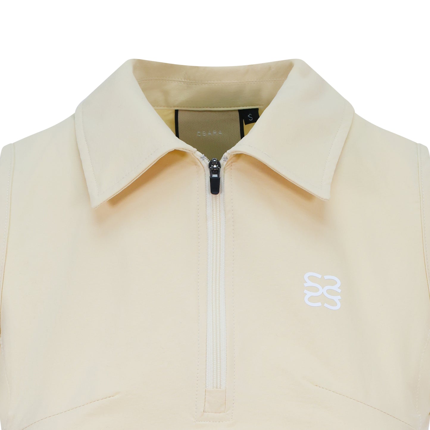 CSARA Willa dress cream, women's golf athleisure, with collar