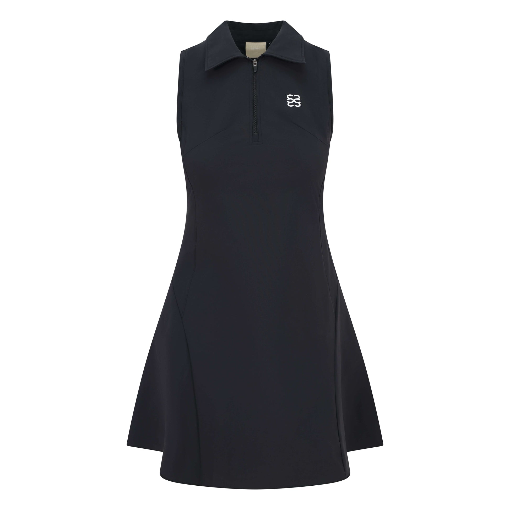 CSARA Willa dress cream, women's golf athleisure, with collar