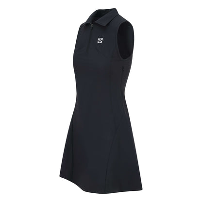 CSARA Willa dress cream, women's golf athleisure, with collar