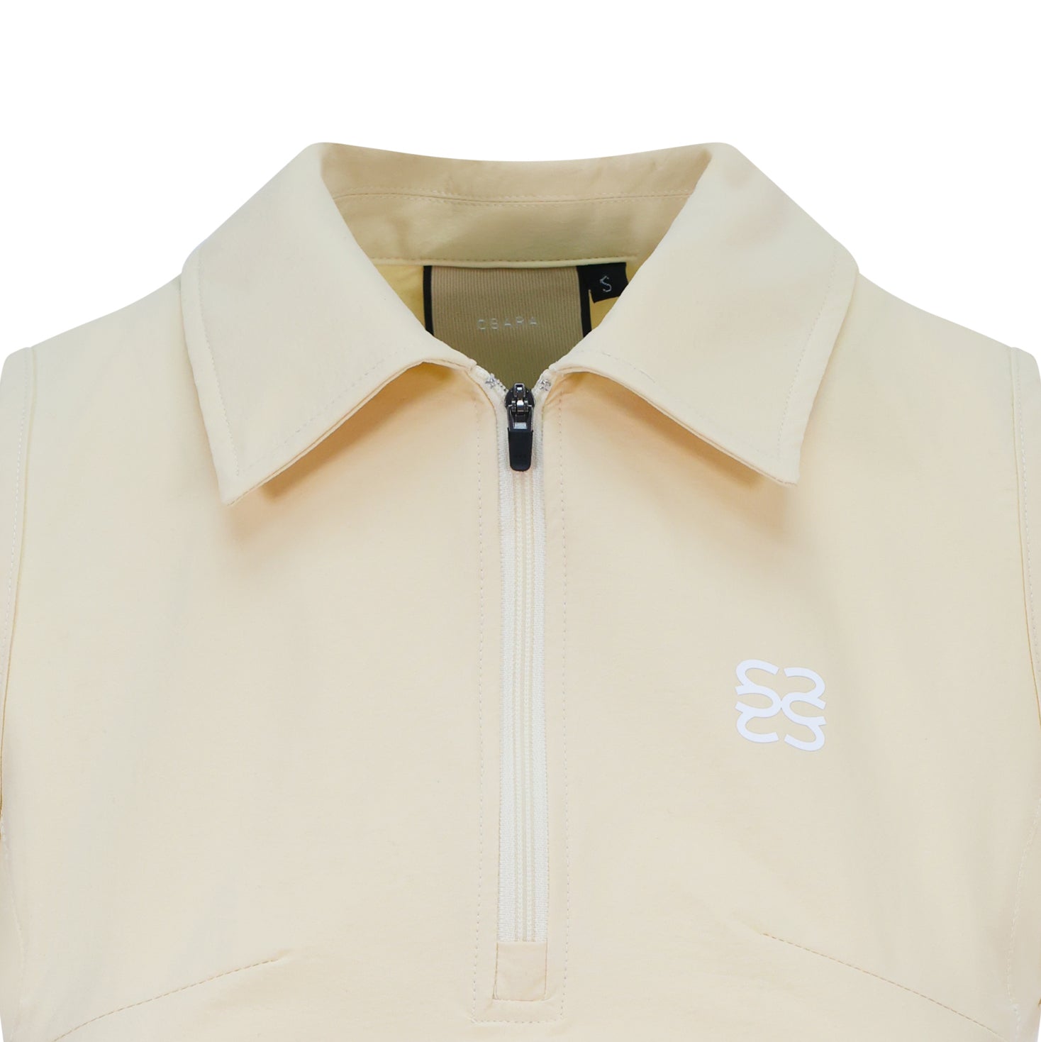 CSARA Willa dress cream, women's golf athleisure, with collar