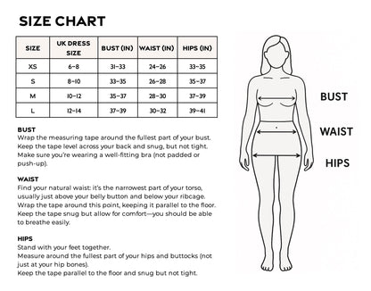CSARA Size Chart