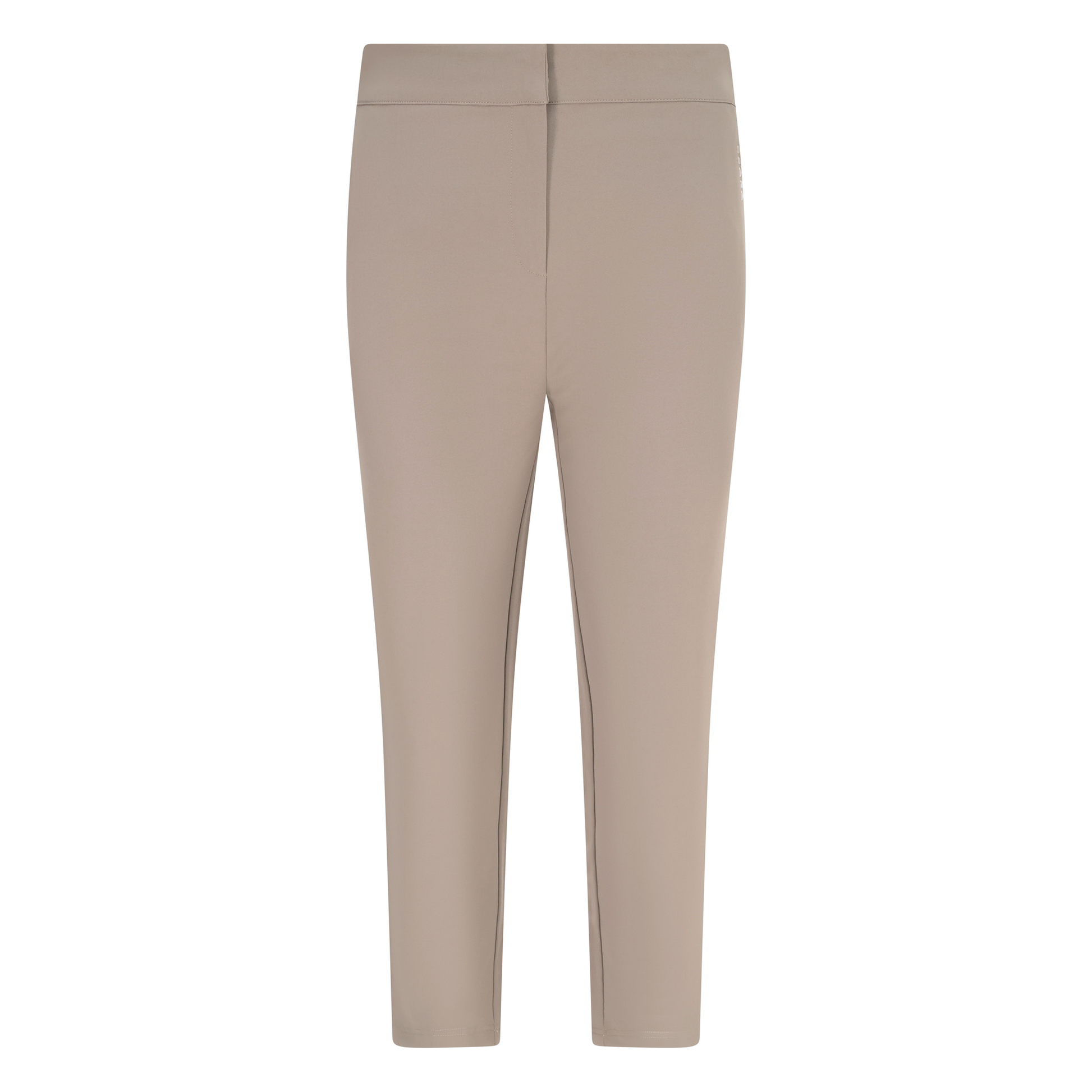 Cut out image of mocha brown trousers, front