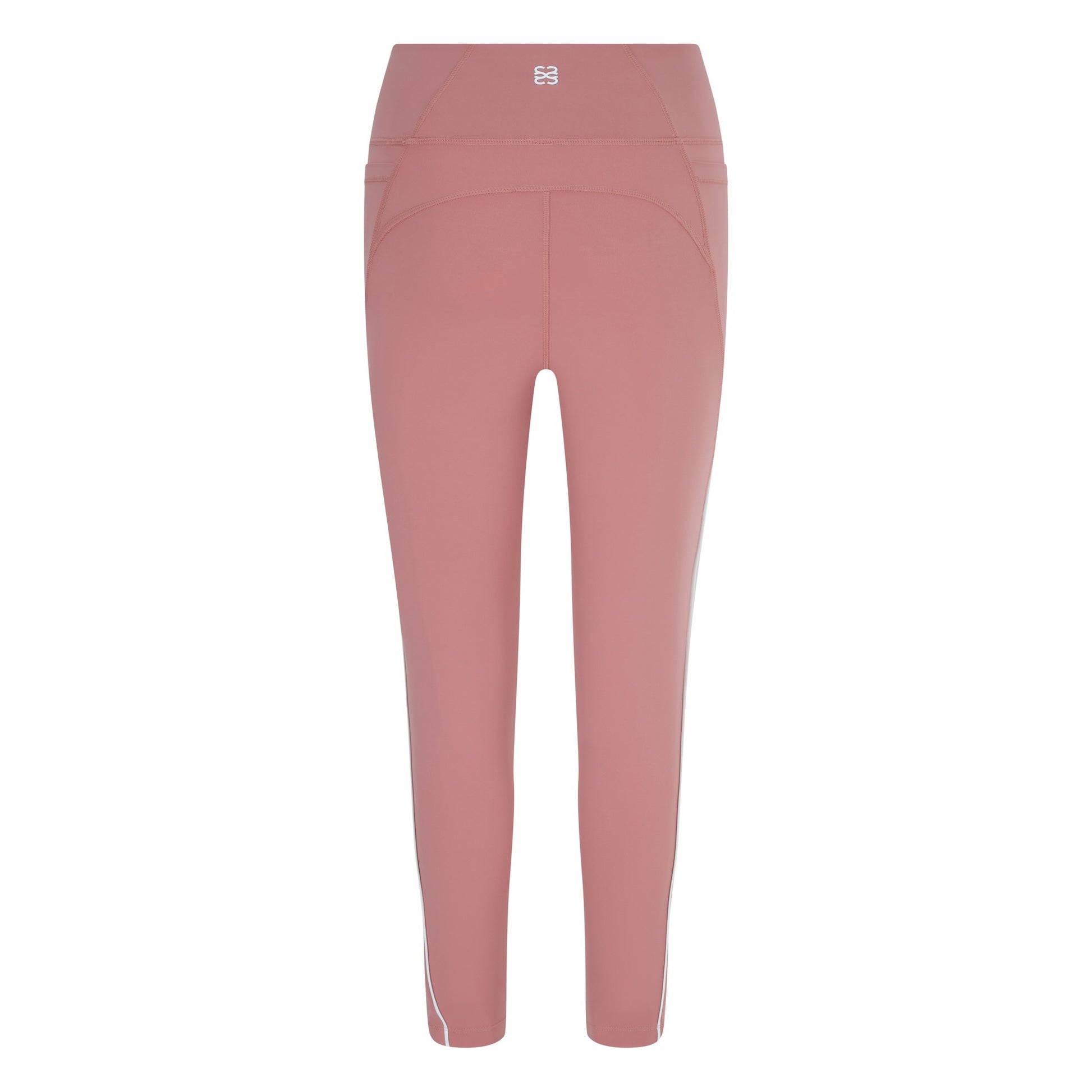 CSARA Pink Leggings with white logo, back